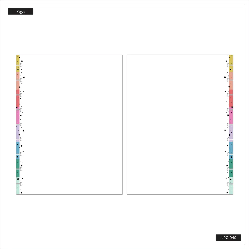 Happy Brights - Blank Paper Classic Notebook - 60 Sheets