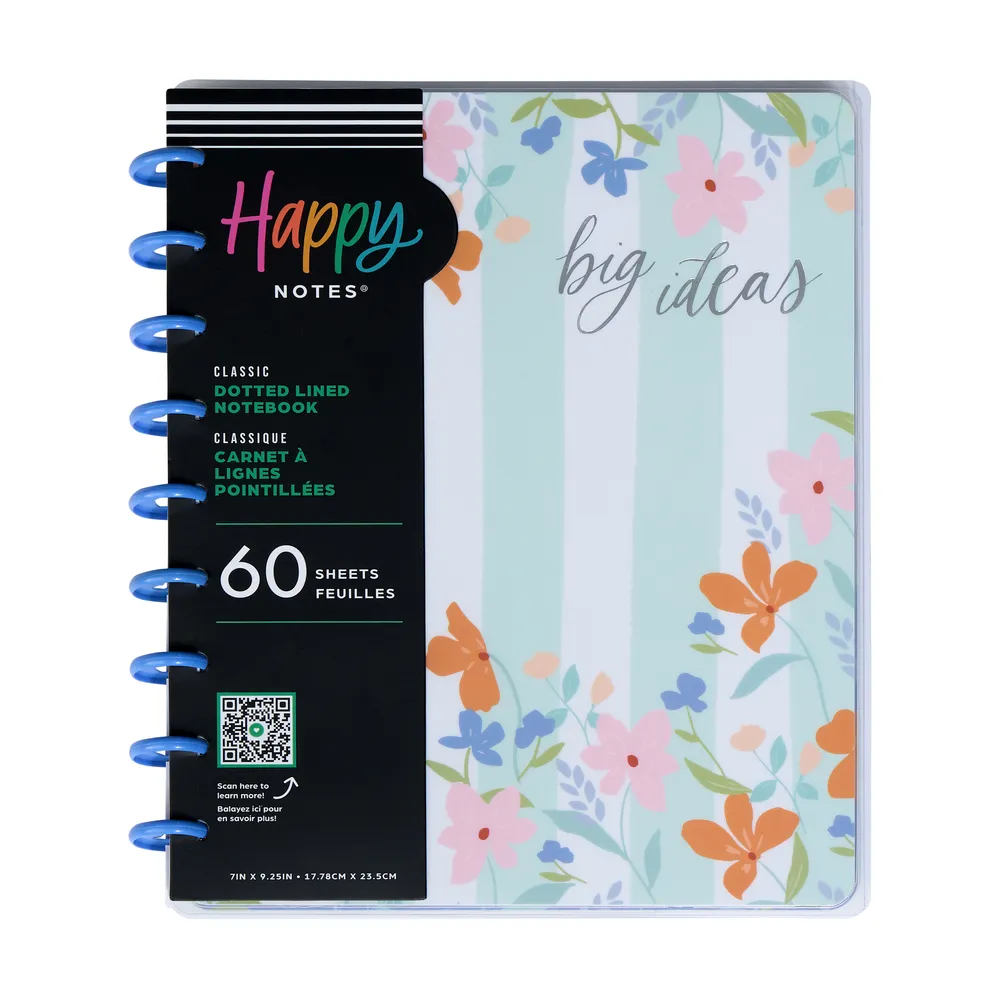 Happy in Paris - Dotted Lined Classic Notebook - 60 Sheets