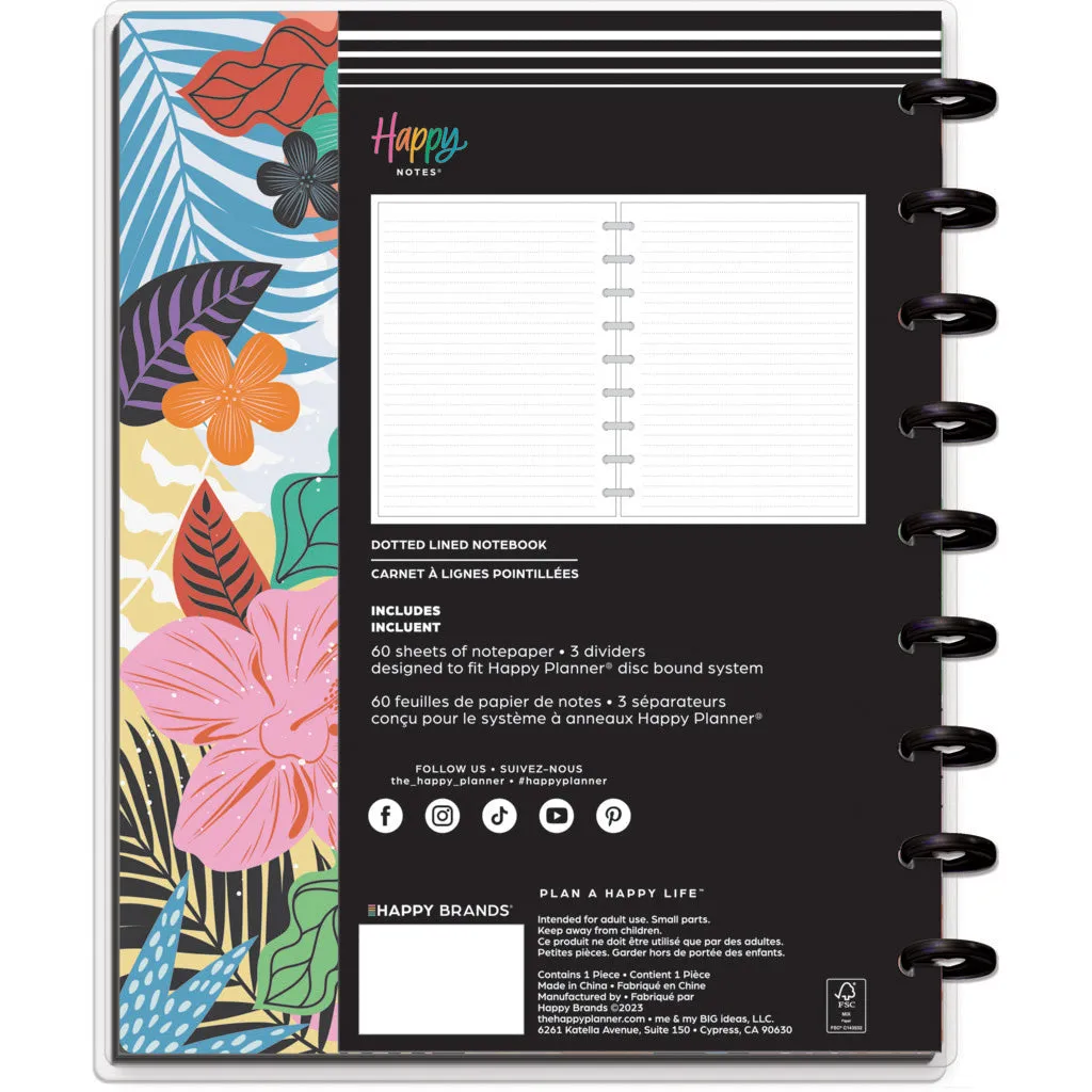 Happy Planner Bold Botanical Classic Notebook - Lined