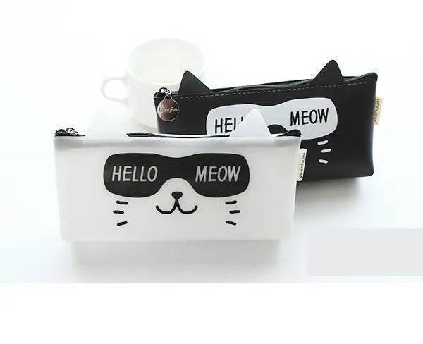 Hello Meow Cat Pencil Case