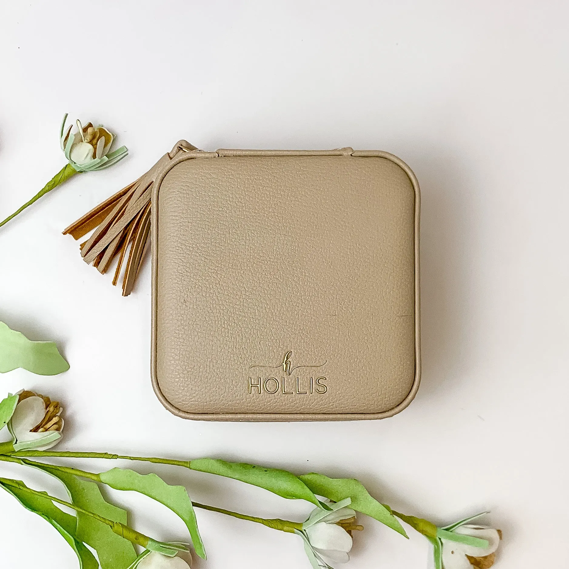 Hollis | Mini Jewelry Organizer in Nude