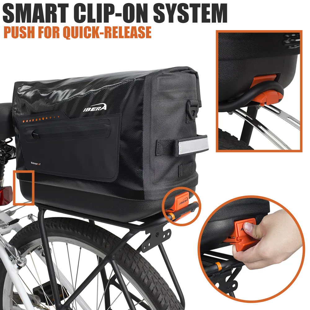 IBERA PakRak Waterproof Bike Trunk Bag | IB-BA22