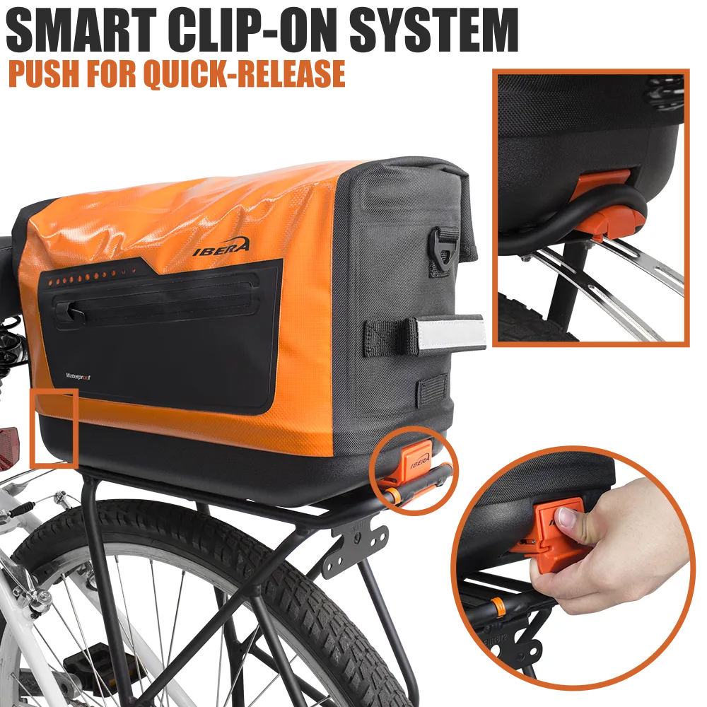 IBERA PakRak Waterproof Bike Trunk Bag | IB-BA22