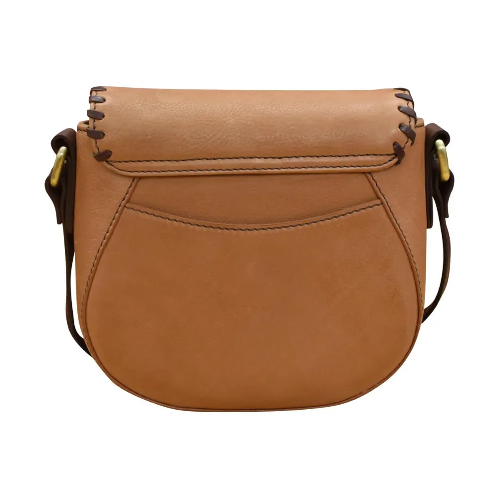 ili New York Urbano Saddle Bag Summer Tan/Coffee