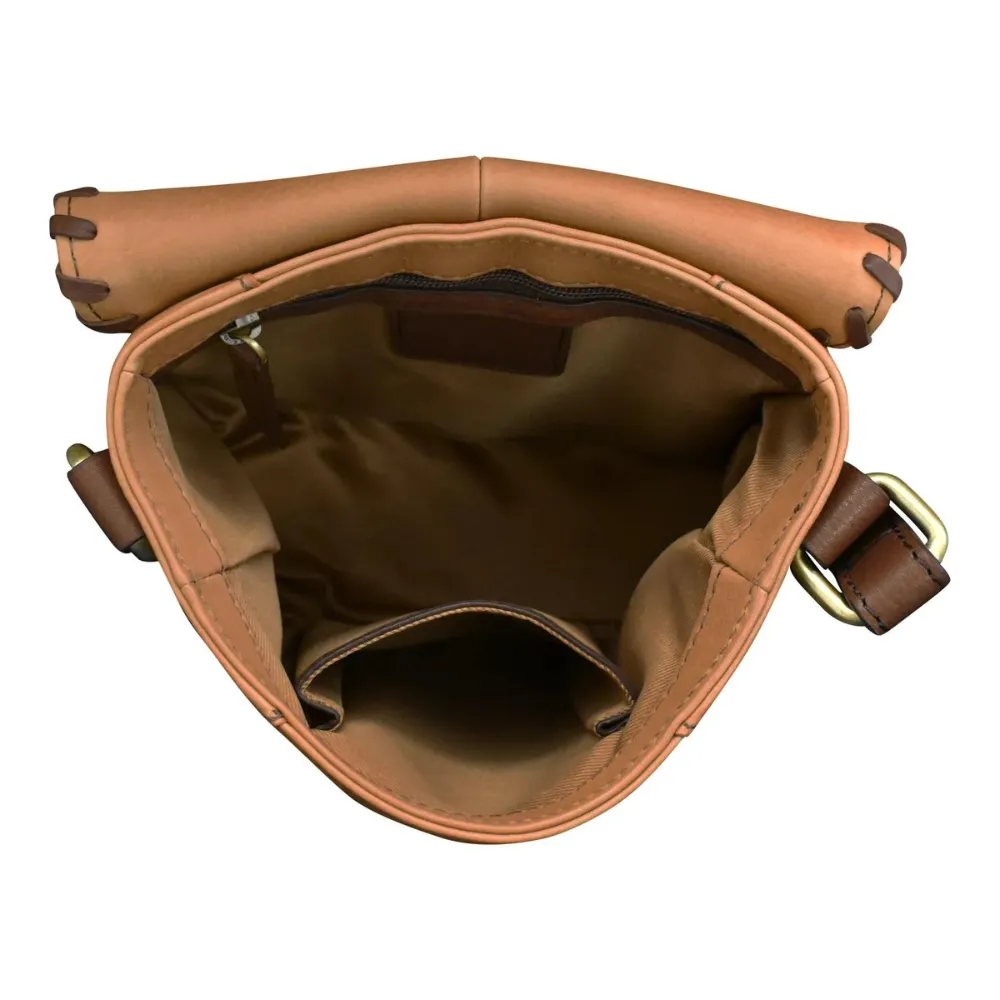 ili New York Urbano Saddle Bag Summer Tan/Coffee