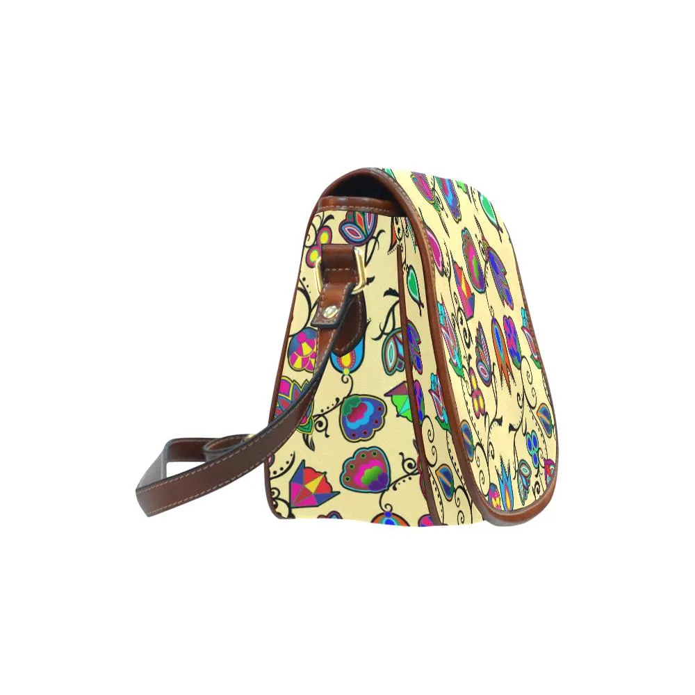 Indigenous Paisley - Vanilla Saddle Bag/Large