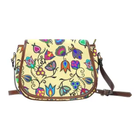 Indigenous Paisley - Vanilla Saddle Bag/Large