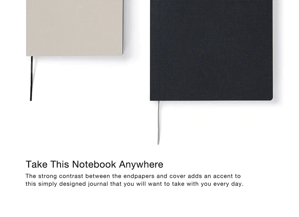 ITO Bindery Notebook Grey A5 Slim (Blank)