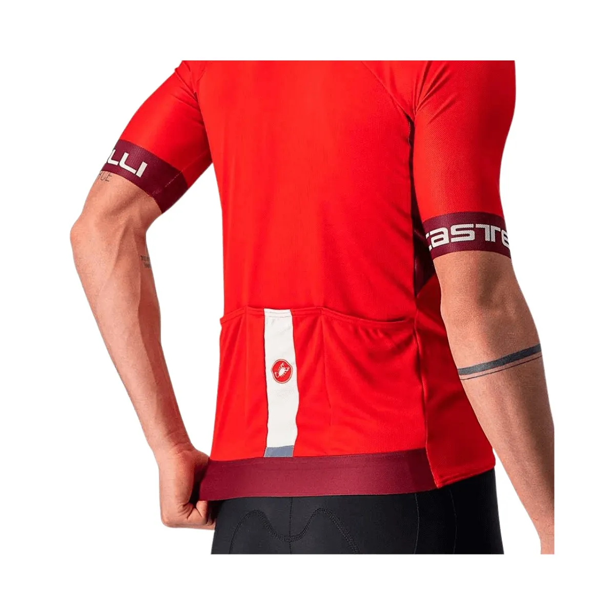 Jersey Castelli Entrata VI Short Sleeve Red