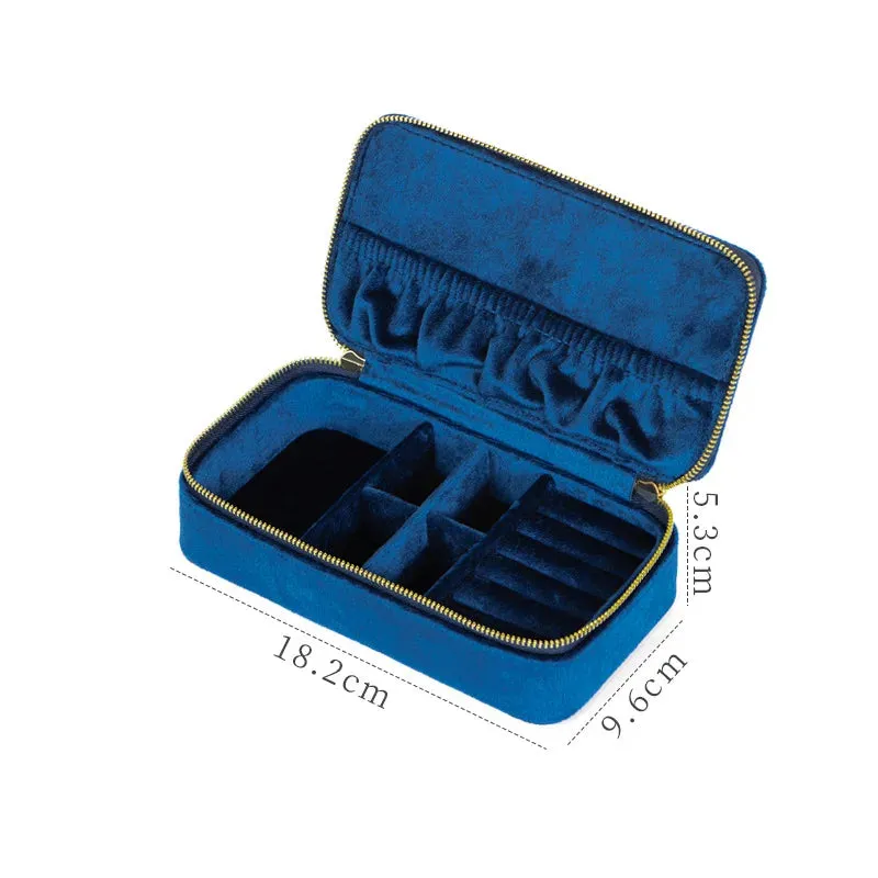 Jewelry Box Organizer Portable Travel Jewelry Cases Necklace Earrings Rings Display Holders