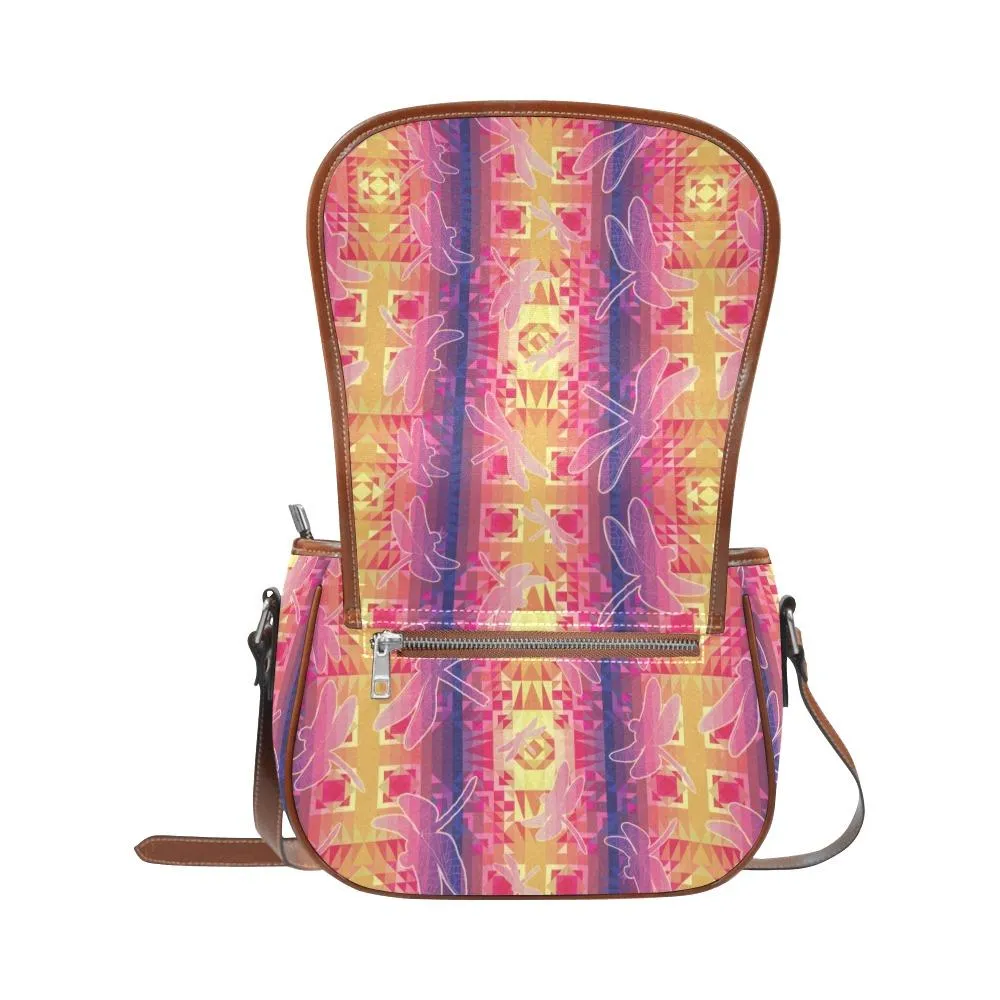 Kaleidoscope Dragonfly Saddle Bag/Small