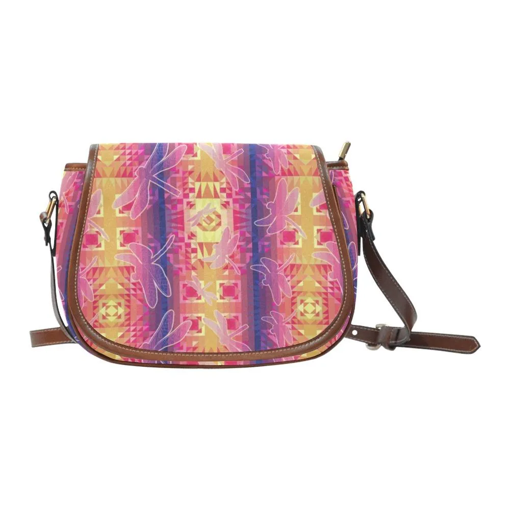 Kaleidoscope Dragonfly Saddle Bag/Small