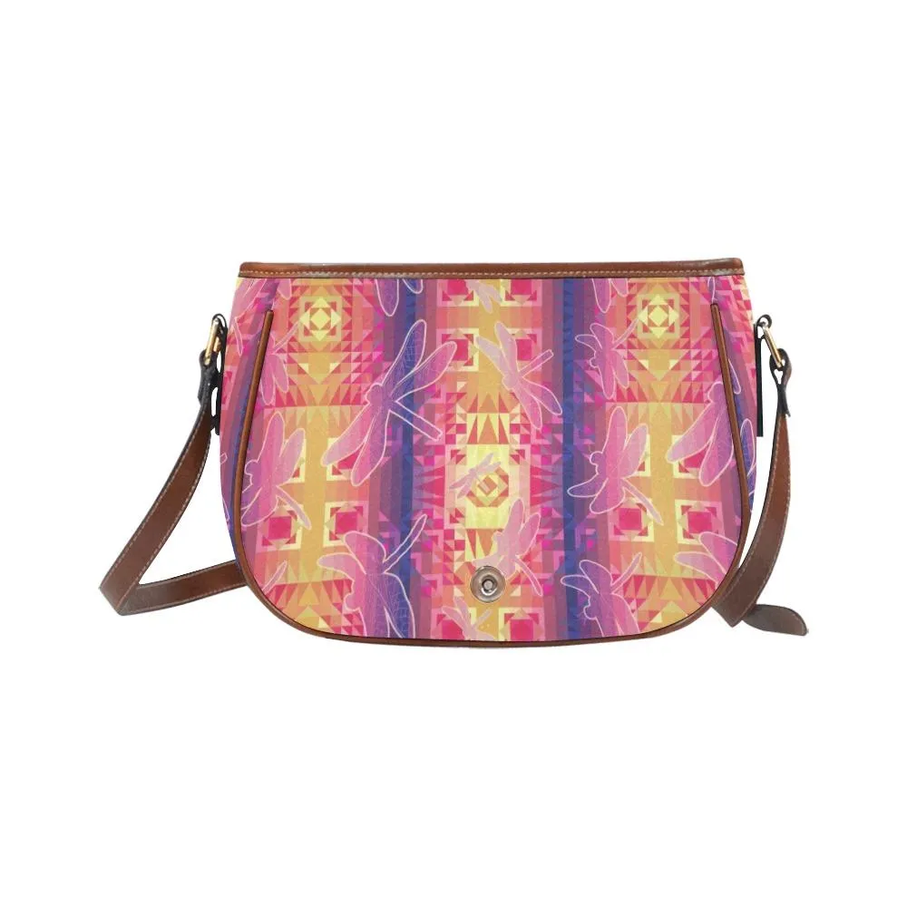 Kaleidoscope Dragonfly Saddle Bag/Small