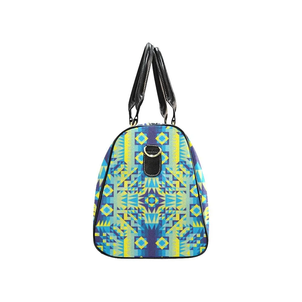 Kaleidoscope Jaune Bleu Waterproof Travel Bag/Small