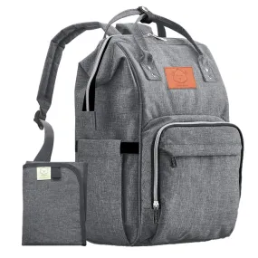 KeaBabies Original Diaper Bag (Classic Grey)