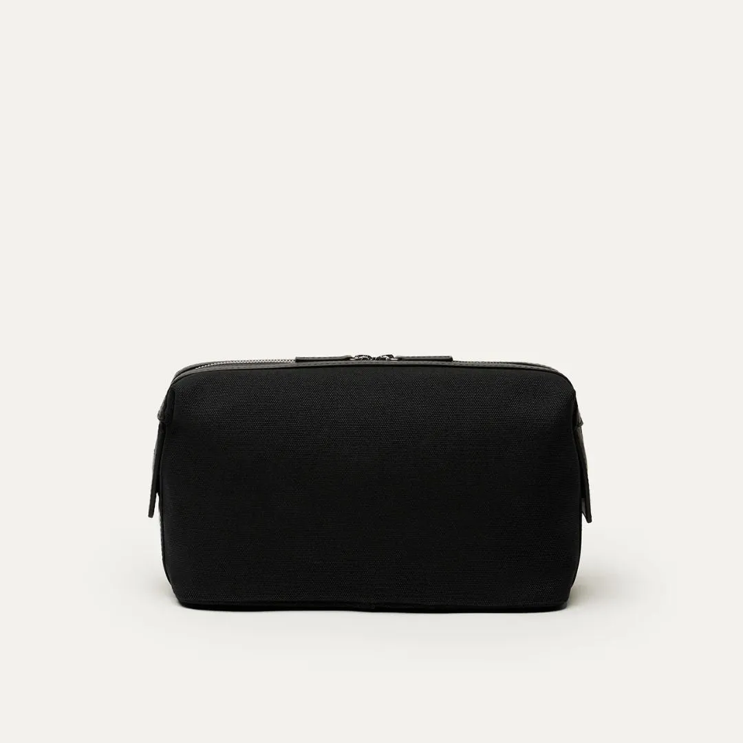 Kenyatta Canvas Toiletry Bag (Black)