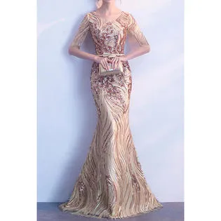 Ketty More Women Decorated Elegant Mermaid Evening Dress-KMWC1527