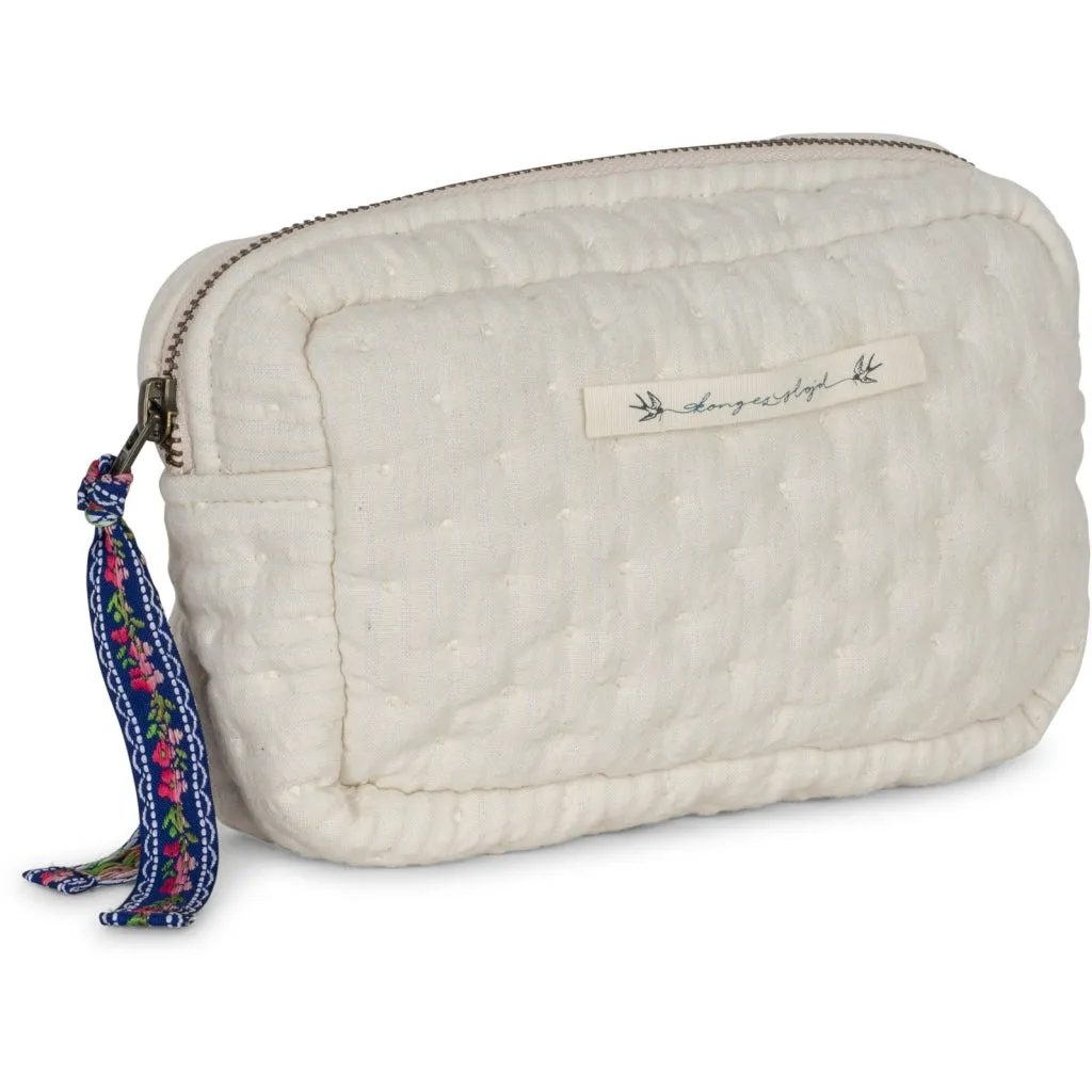 Konges Slojd - Petite Trousse de Toilette Crépon - Sable d'Été||Konges Slojd - Small Toiletry Bag Seersucker - Summer sand