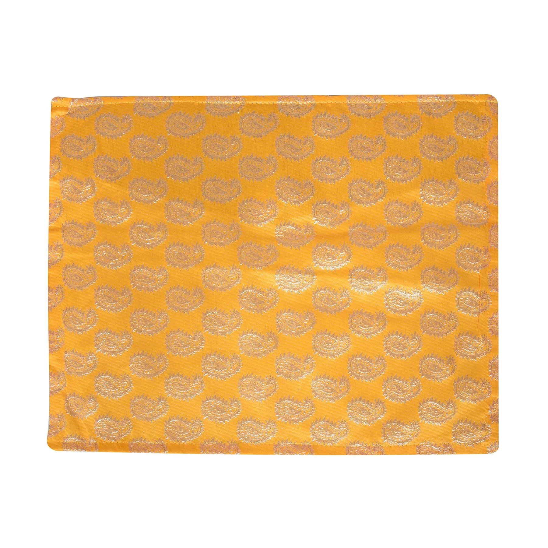 Kuber Industries Saree Cover | Clothes Storage Bag | Single Packing Saree with Zip Closure | Wardrobe Organizer | Cloth Stoarge Organizer | Carry Jama-Design | Pack of 12 | Yellow