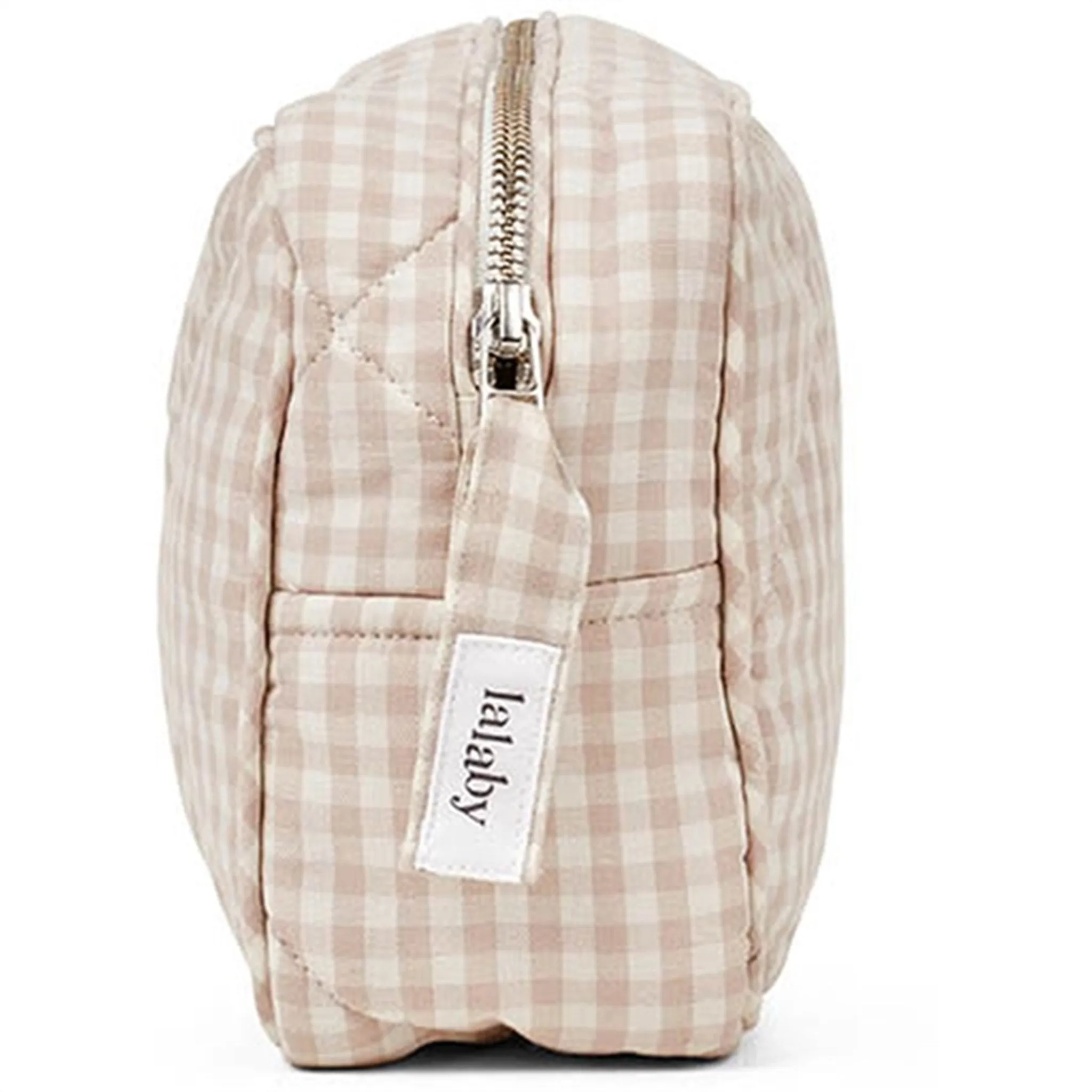 Lalaby Toiletry Bag Beige Gingham