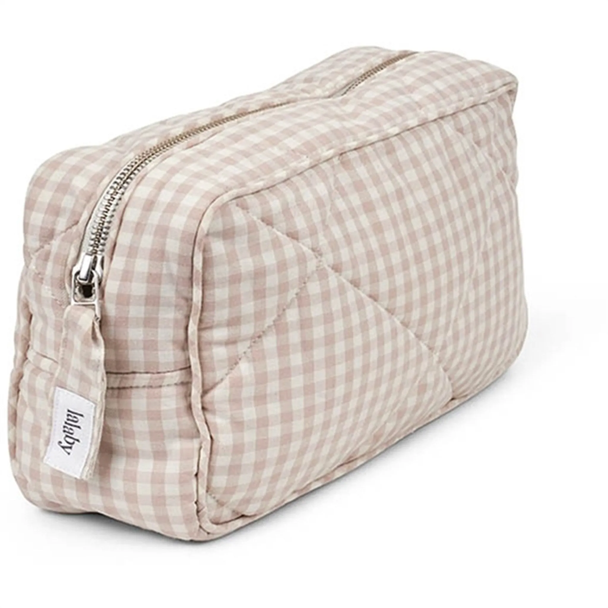 Lalaby Toiletry Bag Beige Gingham