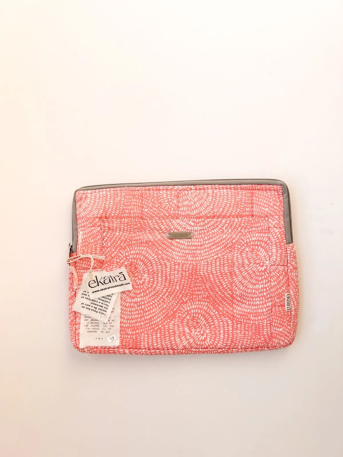 Laptop Sleeve Pink spiral