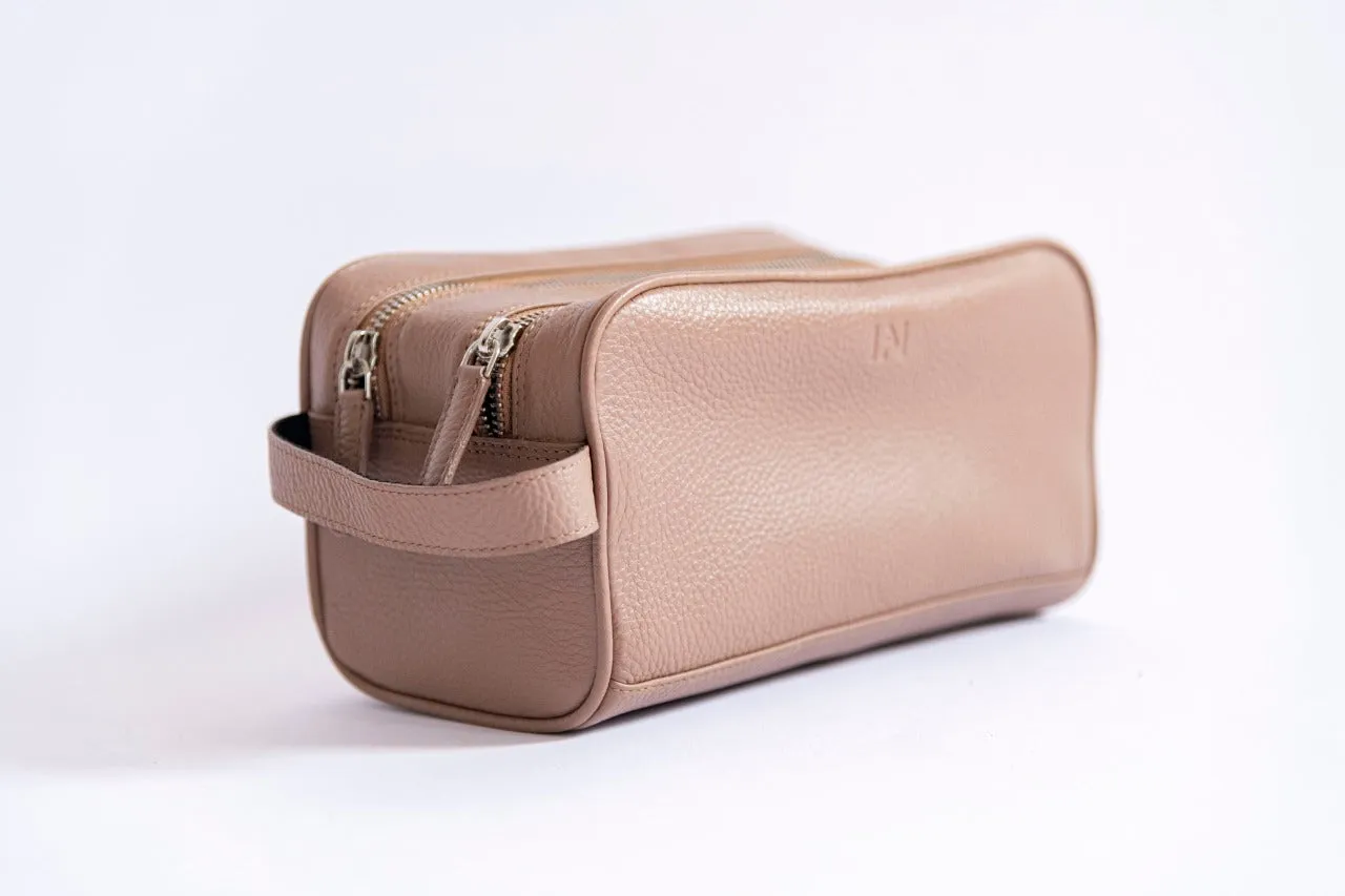 Le Mira 'The Homme' Genuine Leather Toilet Bag