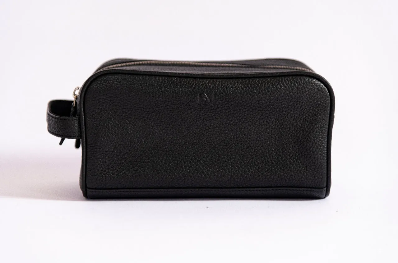 Le Mira 'The Homme' Genuine Leather Toilet Bag