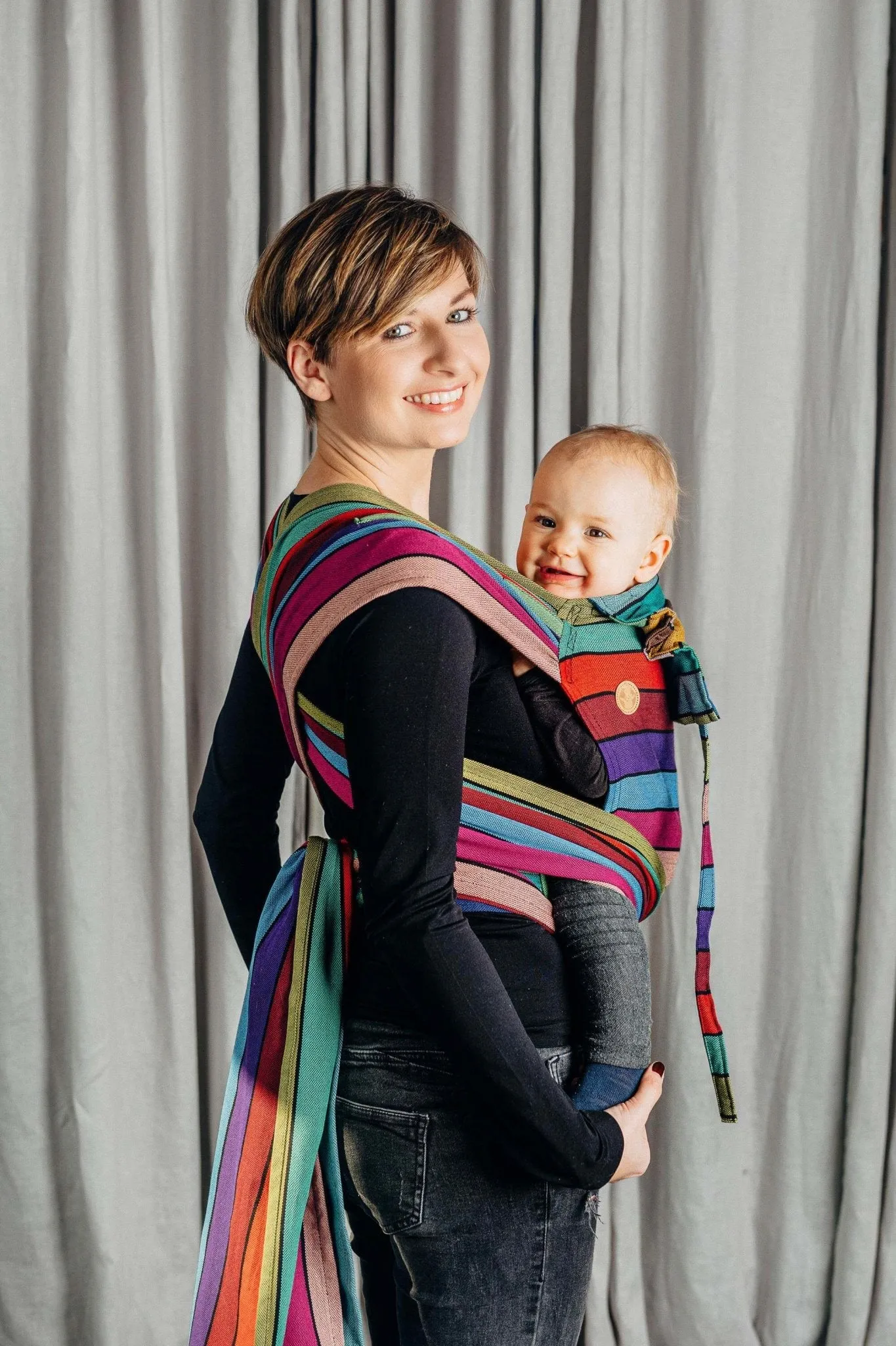 LennyLamb Wrap-Tai Baby Carrier Carousel of Colours Mini