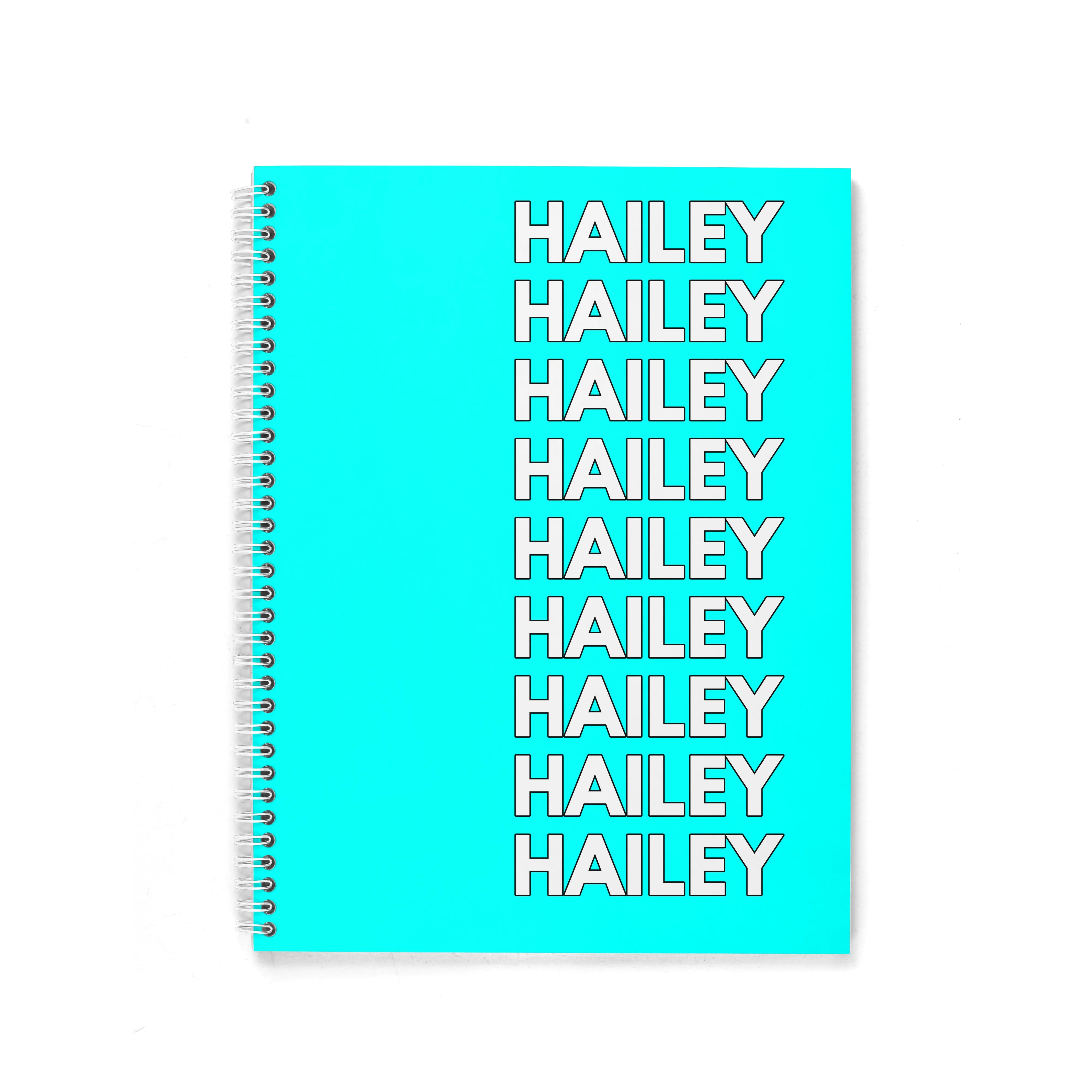 LISTED NAME PERSONALIZED SPIRAL NOTEBOOK