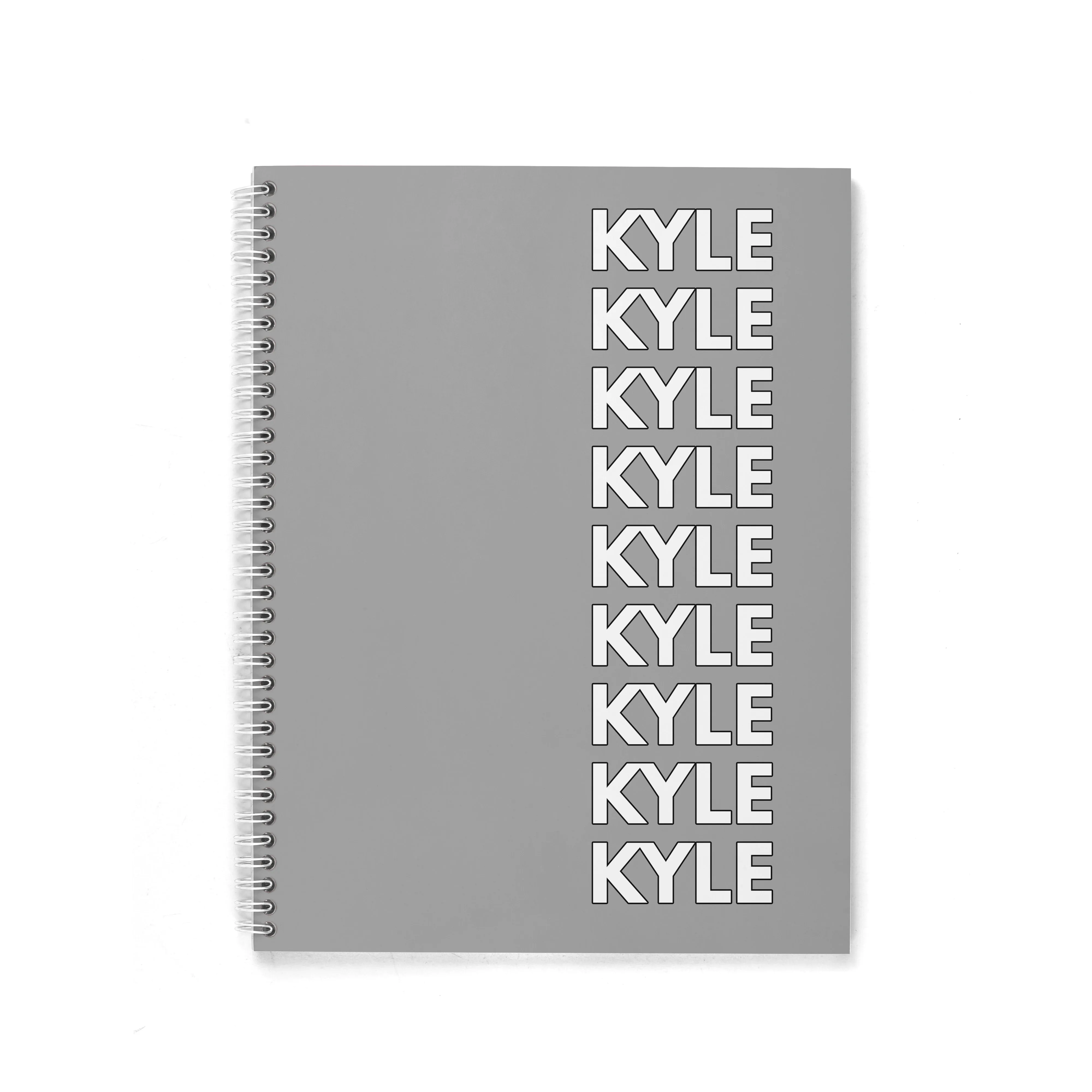 LISTED NAME PERSONALIZED SPIRAL NOTEBOOK