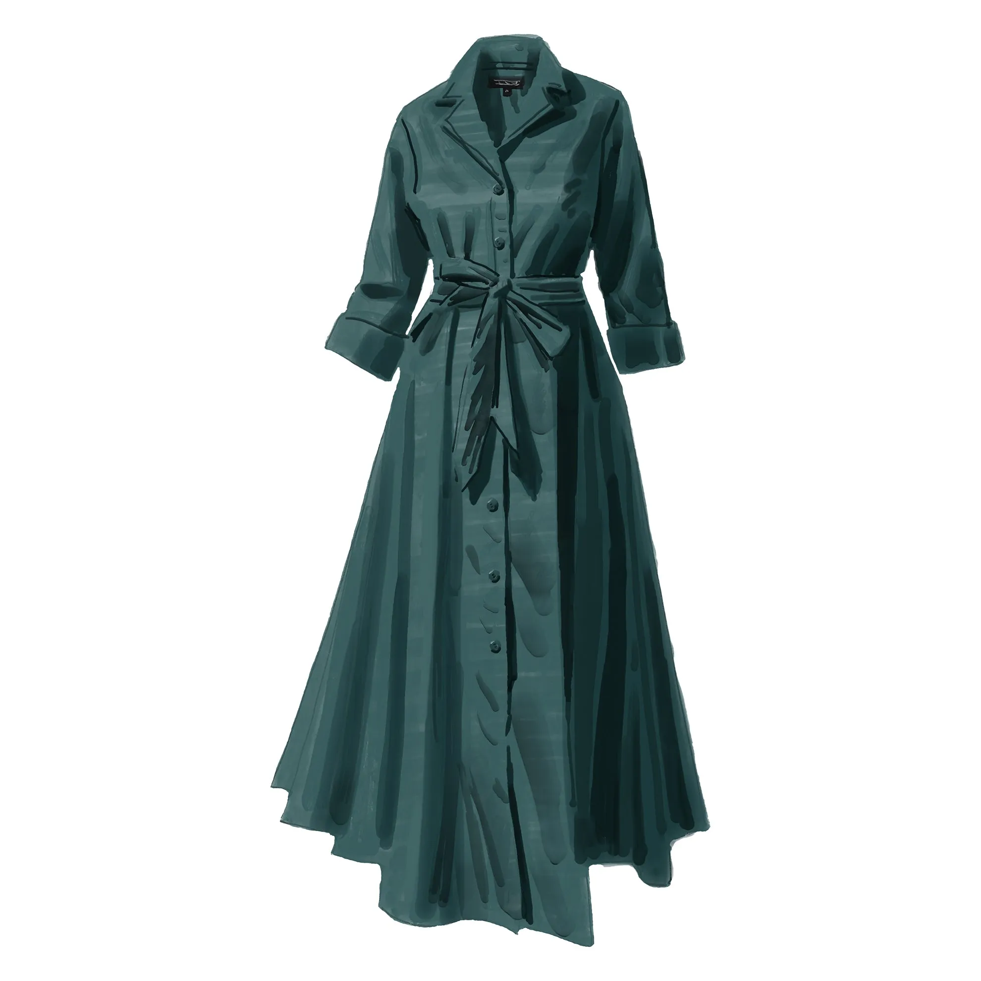 Long-Sleeve 1947 Dress