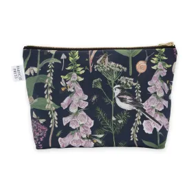 Longtail and Foxglove Large Wash bag