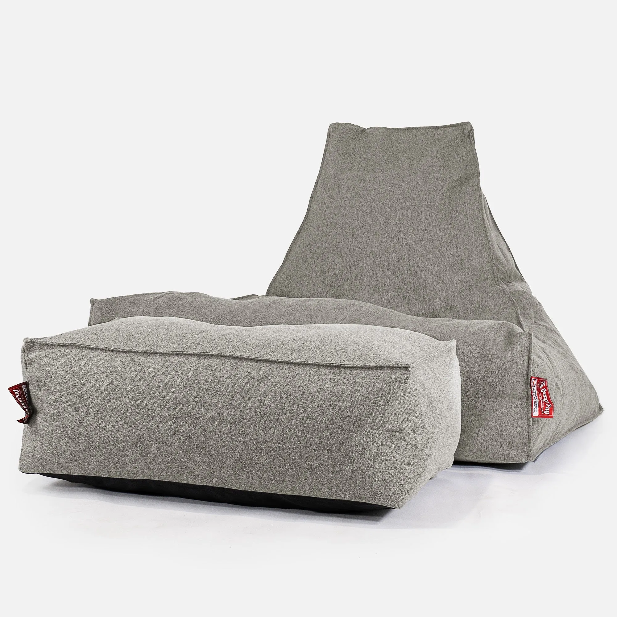 Lounger Beanbag - Interalli Wool Silver