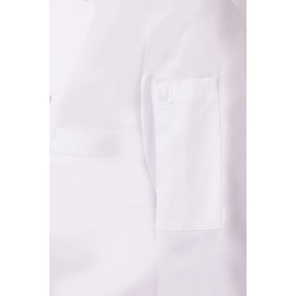 MADRID PREMIUM COTTON CHEF COAT - White