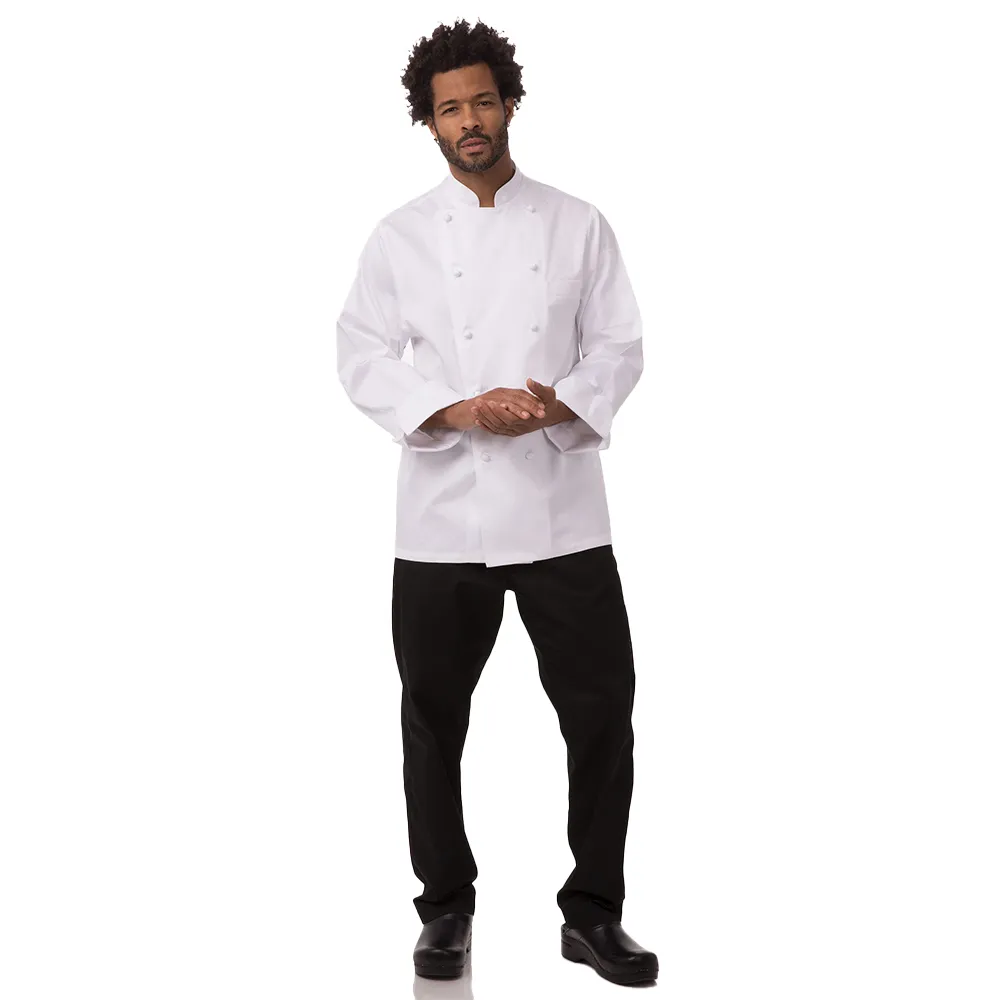 MADRID PREMIUM COTTON CHEF COAT - White