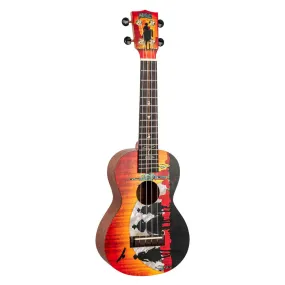 Mahalo Artist Elite Series Concert Ukulele 'Wild West'