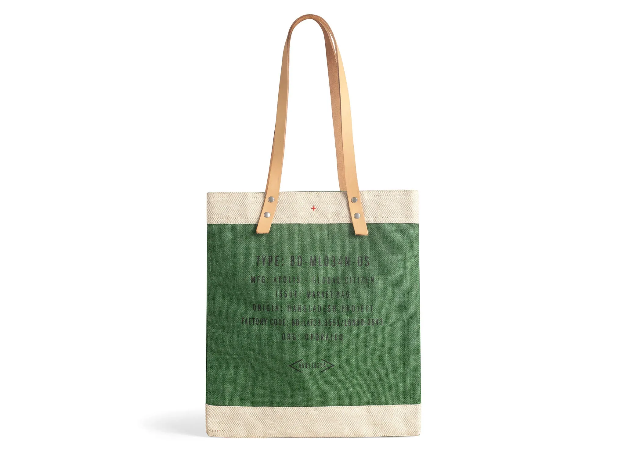 Market Tote in Field Green - Wholesale