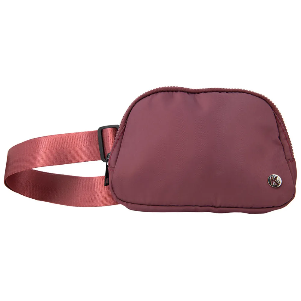 Maroon Wholesale Solid Belt Bag