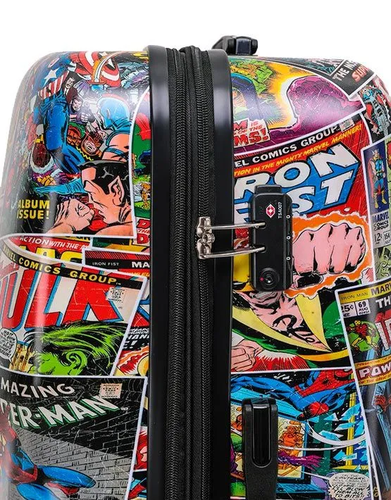 Marvel - Avengers Comic Print 19" Carry-on Hardside Suitcase