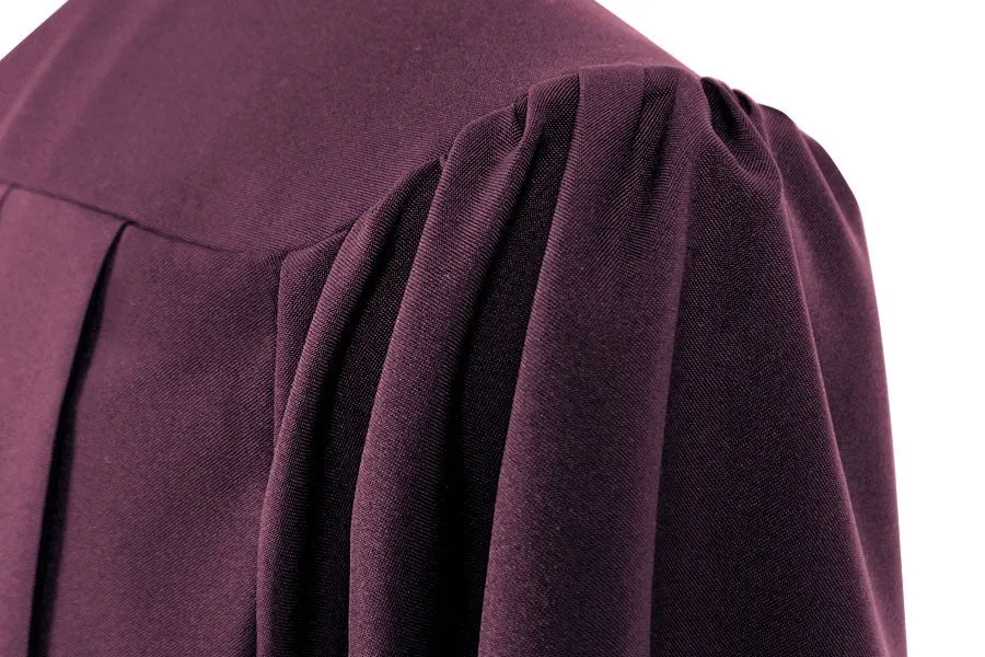 Matte Maroon High School Graduation Gown