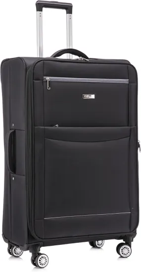 Medium Lightweight Spinner Suitcase DK-08 Black 2.55KG