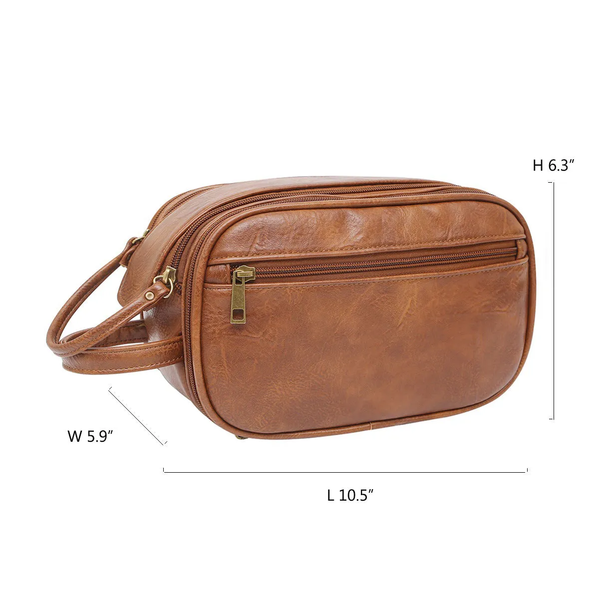 Men PU Toiletry Bag for Traveling