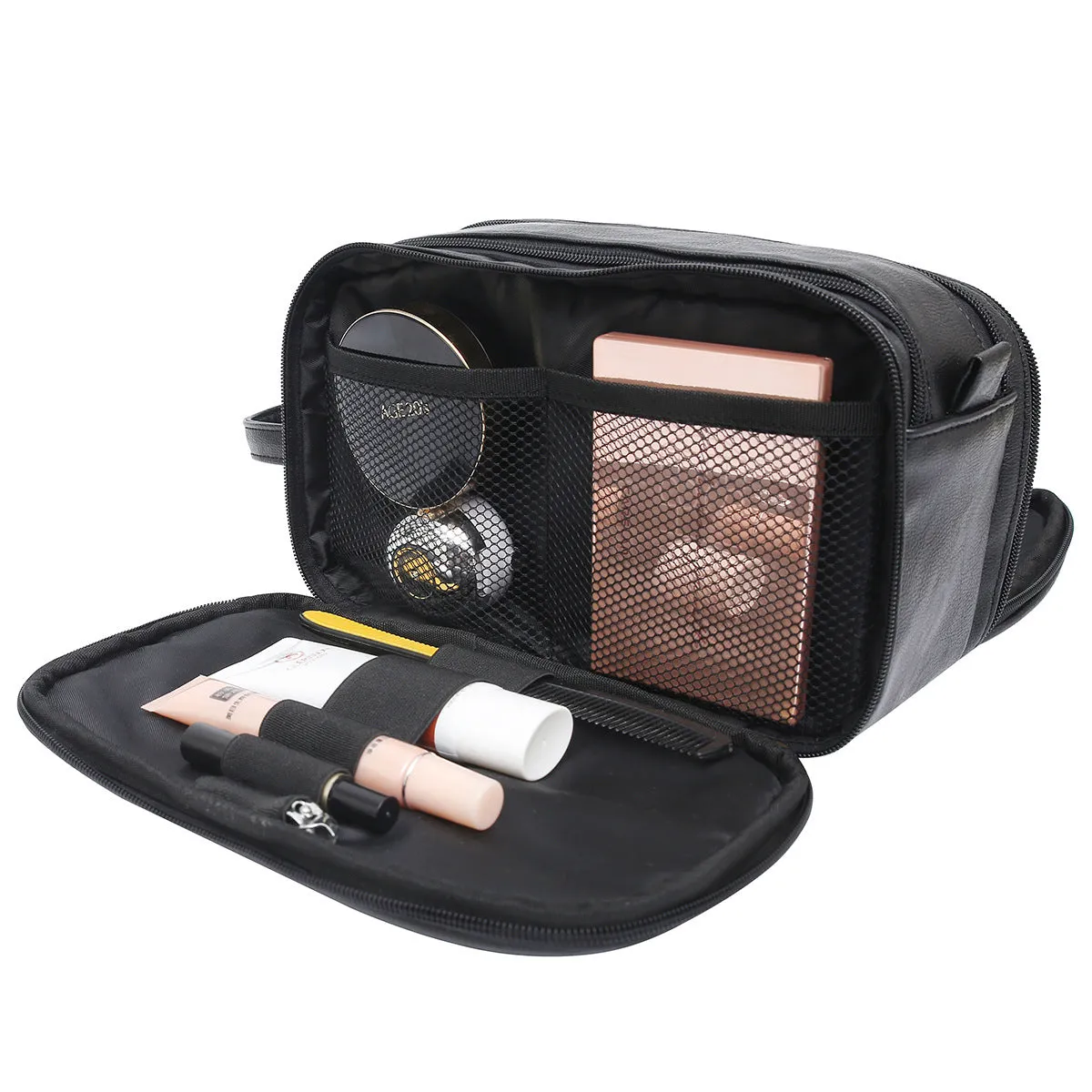 Men PU Toiletry Bag for Traveling