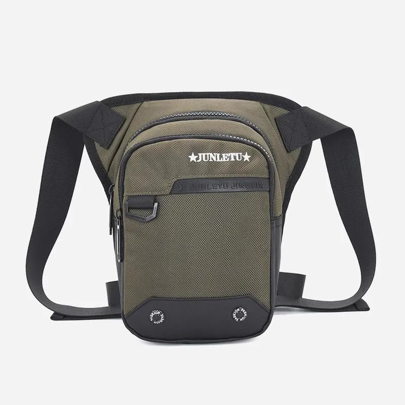 Men's Large Capacity Outdoor Waterproof Thigh Bag Polyester Phone Bag