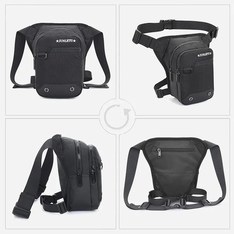 Men's Large Capacity Outdoor Waterproof Thigh Bag Polyester Phone Bag