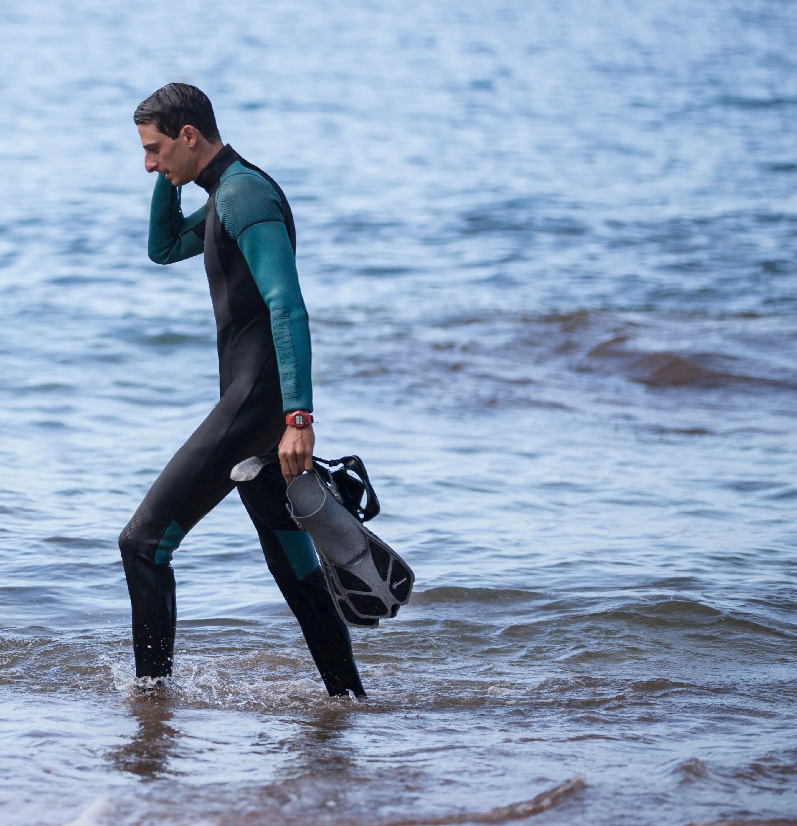 Men's Odyssey Surfing Wetsuit - Teal