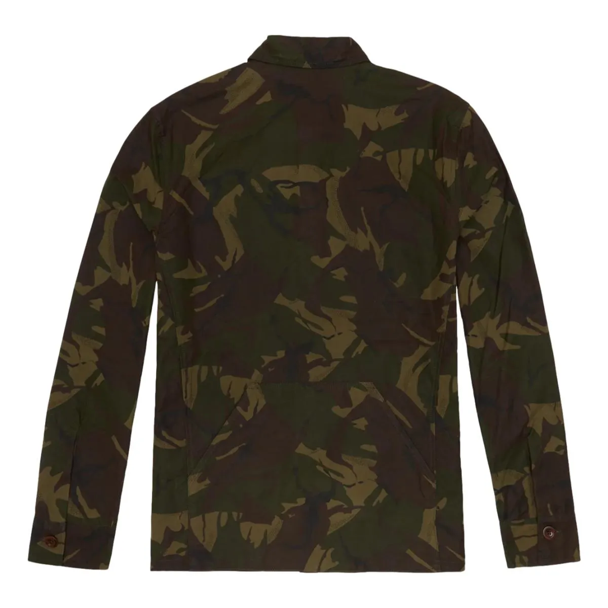 Military Jacket Camo Dry Waxed Poplin