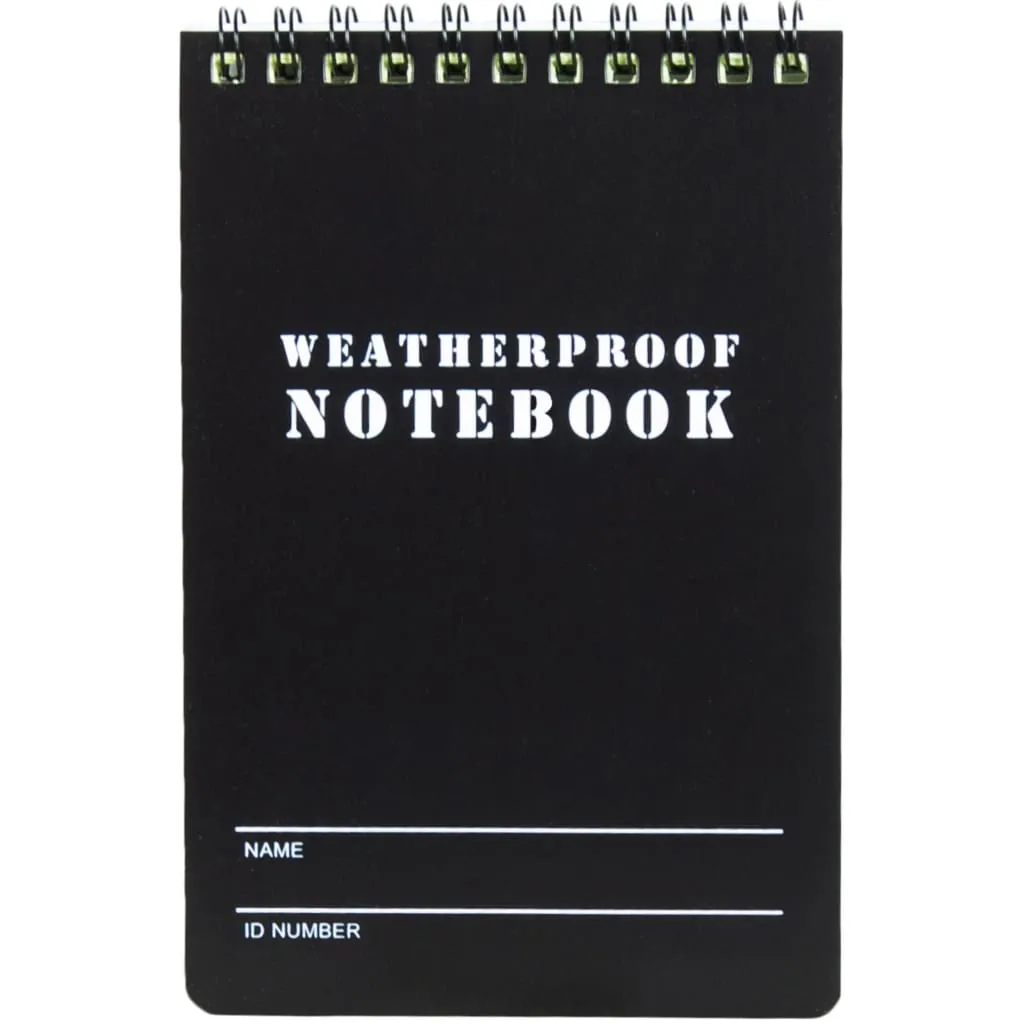 Military Style Weatherproof Notebook (Pack of 6)