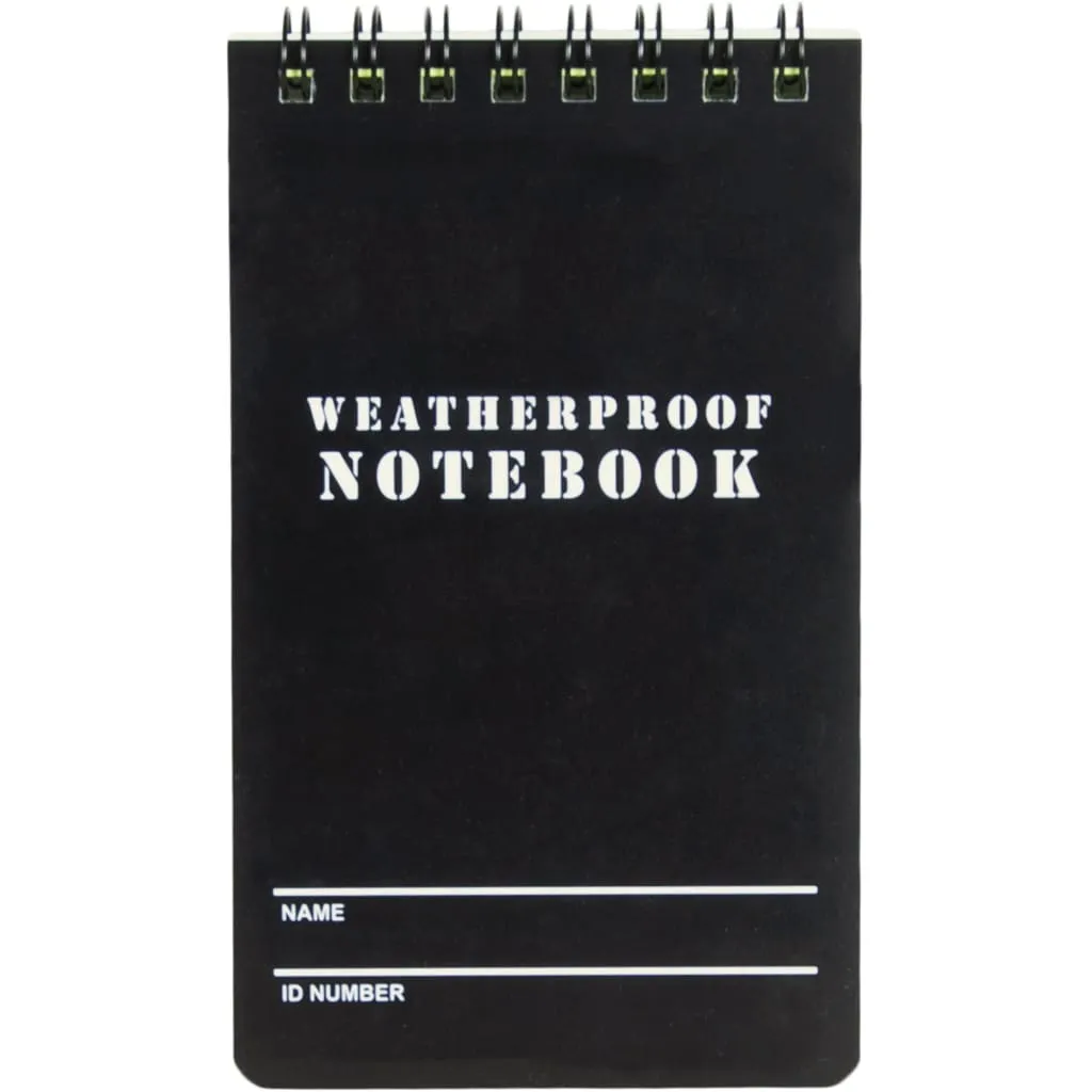 Military Style Weatherproof Notebook (Pack of 6)